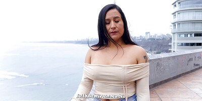 Big ass from the Peruvian jungle, she gets tricked and fucked by a stranger