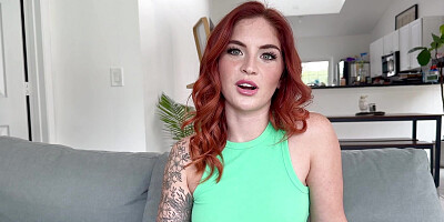 My Hot Redhead Neighbor with a BIG ASS Needs Advice - She Gets a HUGE Creampie
