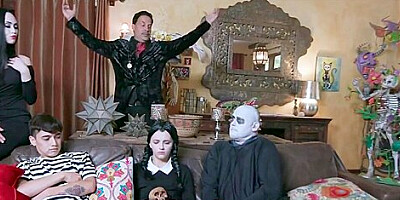 Adams Family cosplay orgy