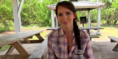 Pigtailed babe likes to suck hard cock