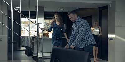 Threesome with the masseuse