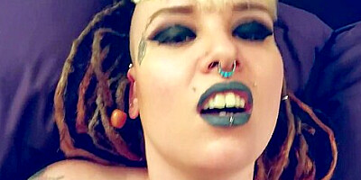 POV Punk teen 18+ Amputee Squirting Spitroast and Cumshot EXTENDED CUT