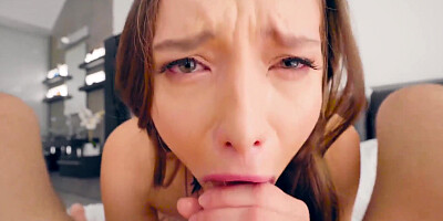 Blowpass - Latina Teenage Gags on Chisel