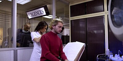 Hot nurse is interested by the doctor