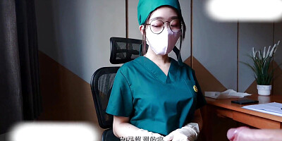 The Nurse Lady Is Inserted Into the Vagina and Anal Sex by the Patient and Cums Out of the Vagina 2