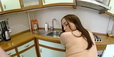 Hard fuck in the kitchen for bitch Alexa Mills in VR