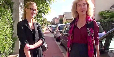 Hot French Aunt And Niece Fucked By 2 Guys