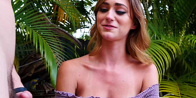 Tine sweet teen chasing her friend's brother huge penis