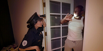 Nasty police officer wanna feel BBC in her pussy
