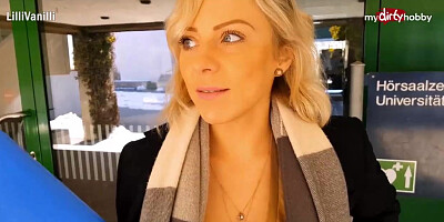 Ultra-Kinky school chick got plowed in a camper, in the middle of a highly ultra-cute day