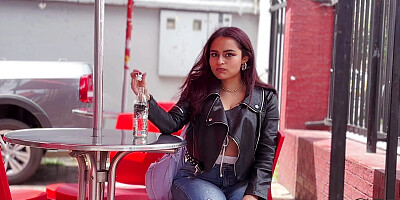 Colombian Teen Has Risky Public Sex with Stranger in a Bar Bathroom! - Cxlila