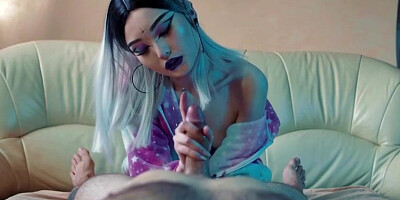 Chinese stunner is always in the mood to fellate a rock rock hard beefstick until it pours out
