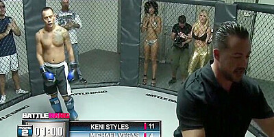Sophie Dee And Keni Styles In Anal Fucked By Fighter Crush In The Ring