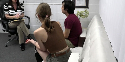 Fucking gilfriend and MILF shrink at once