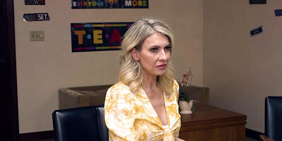 Blonde mature hammered by head teachers fat dick