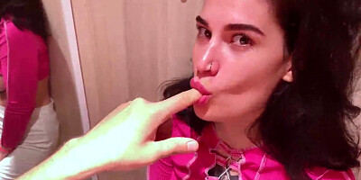 Greatest risky bj and rear end tear up in dressing guest room