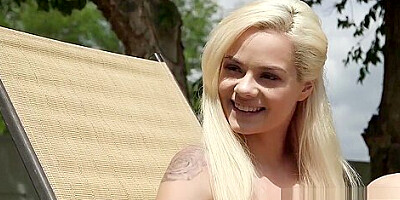 Pretty teen 18+ babysitter Elsa Jean banged by huge cock