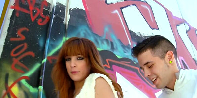 Carol Vega sucks a hard cock and gets fucked outdoors