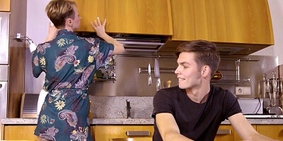 Lovely MILF wearing stockings and taking it raw in doggy