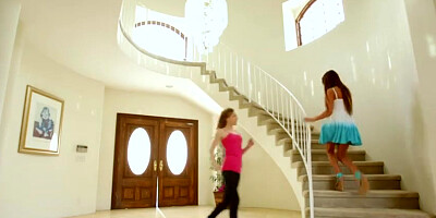 Damn gorgeous sexy teens Aubrey and August goes pussy licking