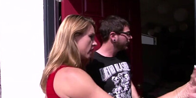 Busty blonde mom loves fucking her stepson hard big cock
