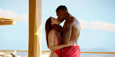 Pretty teen Misha Cross takes biggest black cock she could find