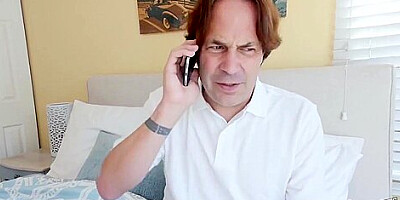 Slender teen brunette, Eden Sin is spreading her legs wide and getting fucked very hard