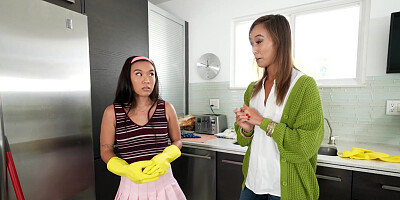 Asian stepmom educates her stepsiblings