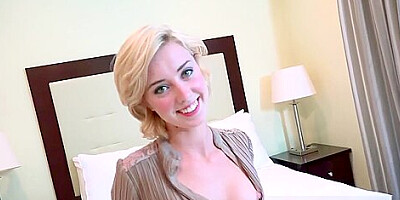 Horny guy seduced by Haley Reed