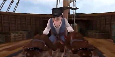 3 DIMENSIONAL Hard-Core Pirate Bitch plow Game