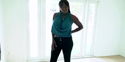 blowjob big titty ebony milf fucks the life out of a big dick in pov