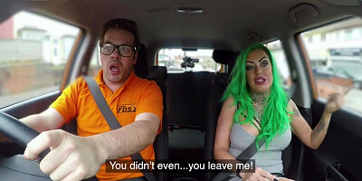 British babe publicly squirts after doggystyle