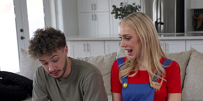 Mario bros parody with teen stepsister