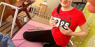 Horny Turkish Girlfriend Fucked Boyfriend In Balcony