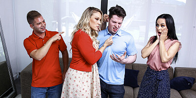 Milf's discipline their stepsons by sitting on their faces with asses!