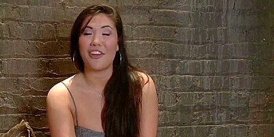 Naughty Asian London Is Bound Whipped And Made To Suck Cock