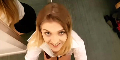 Rhiannon Ryder is about to have super hot intercourse in a motel bedroom, after she deepthroats rod