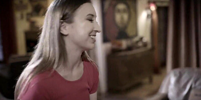 Teen hitchhiker fucked rough by a couple