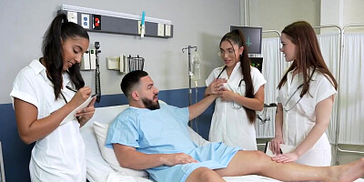 Naughty doctors feasting on patients big dick