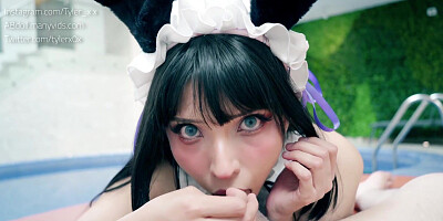 Kinky Maid satiate his tormentor