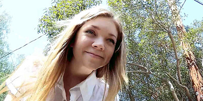 Skinny Girl with Hairy Pussy tricked to Whitezilla Fuck by Huge Cock Classmate