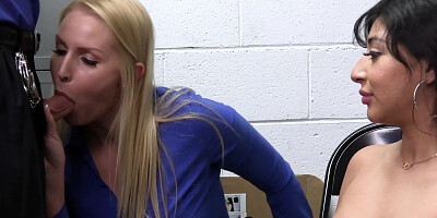 Binky Beaz and Vanessa Cage shagged by horny LP officer