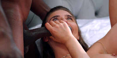 Ella Reese sandwiched between two big black cocks