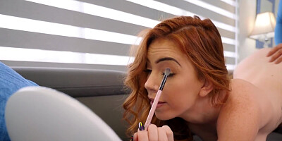 Redhead Nala Brooks blows Tyler Steel and gets fucked doggystyle
