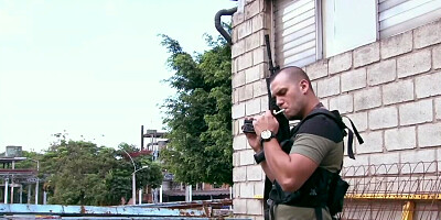 Dirty cop fucks a lovely Latina girl in the favela