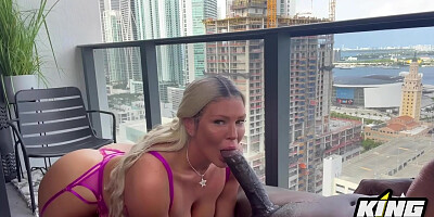New Look Pawg Drains My Balls On Balcony - Kaden Kole