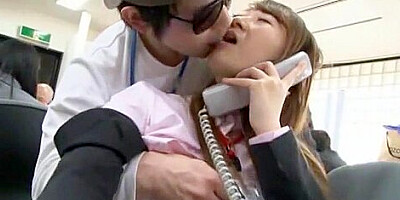 Crazy Japanese girl Aya Eikura, Risa Sanada in Best Public, Office JAV movie