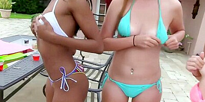 High School Coeds Offer Carwash Services In Bikinis