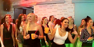 Cfnm party teen 18+ sucks rod