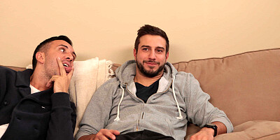 Veronica Vice sucks Keiran’s cock and takes it deep in her shaved pussy